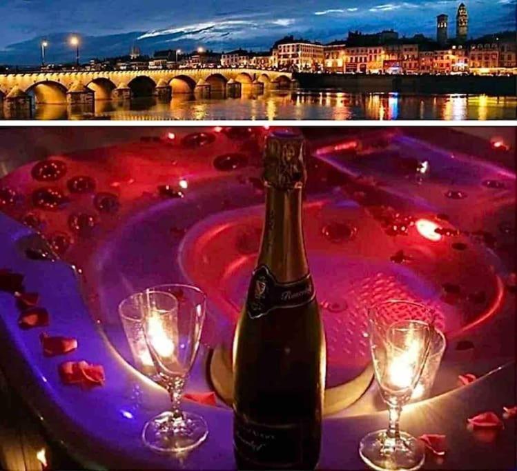 Sejour Detente Au Coeur De Macon Spa,Cine,Bouteille Offerte Bagian luar foto